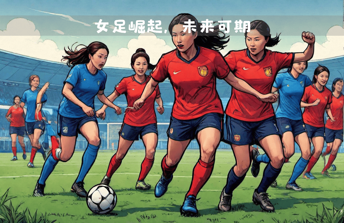 女足比赛全情投入，互不相让